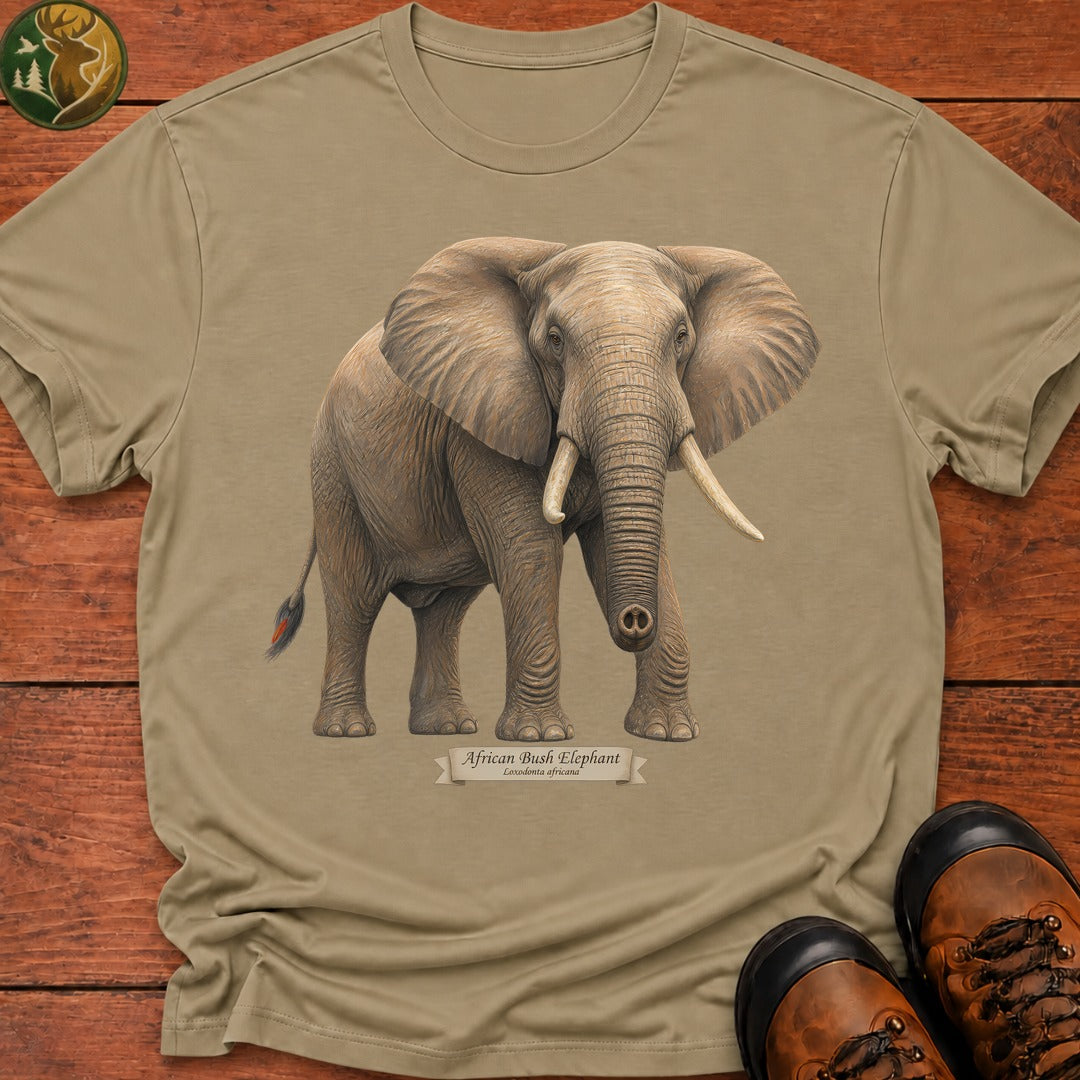 African Bush Elephant T-Shirt - Khaki