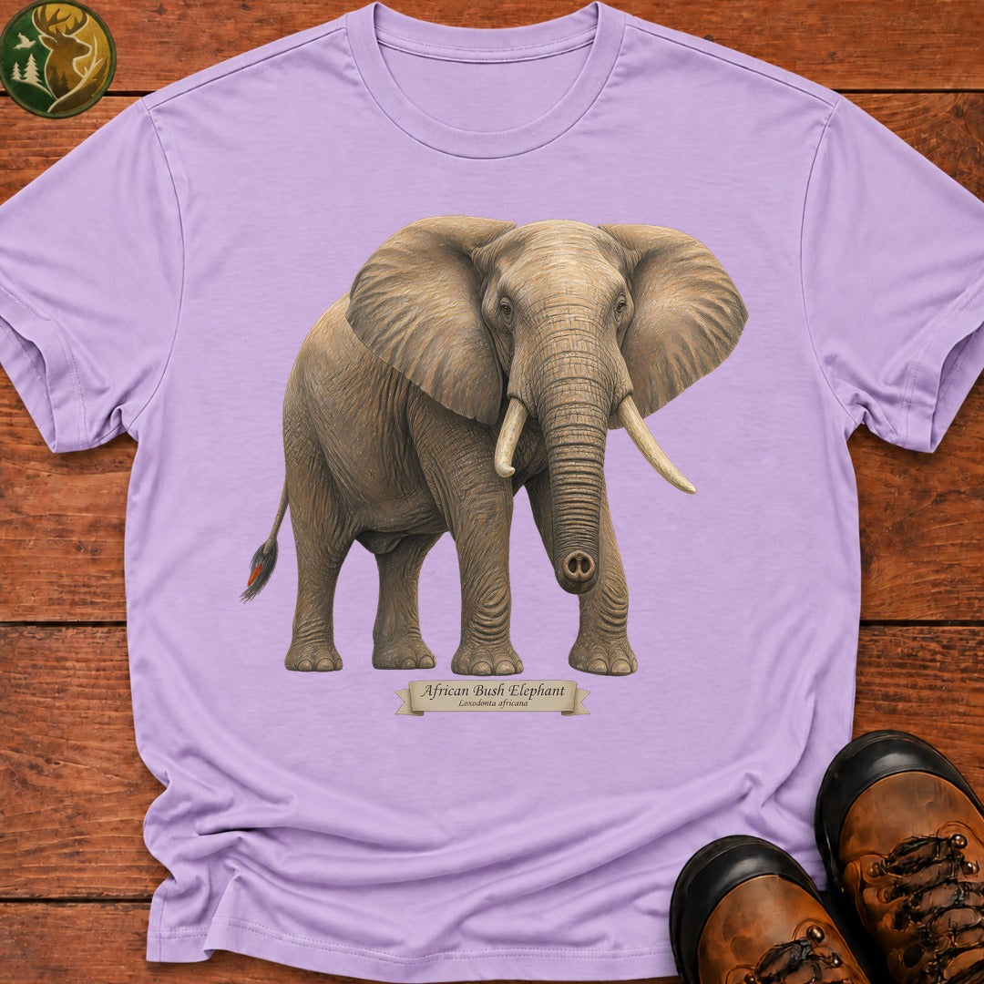 African Bush Elephant T-Shirt - Orchid