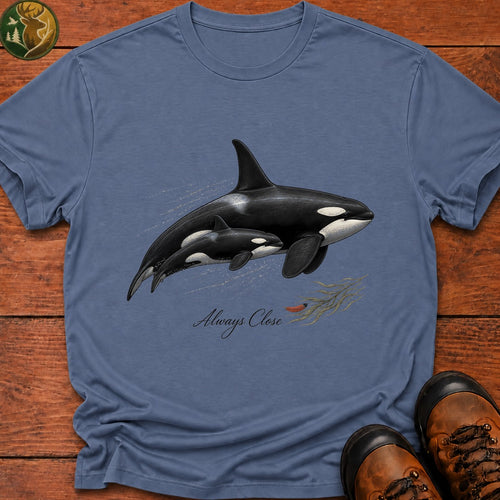 Always Close T Shirt - Blue Jean