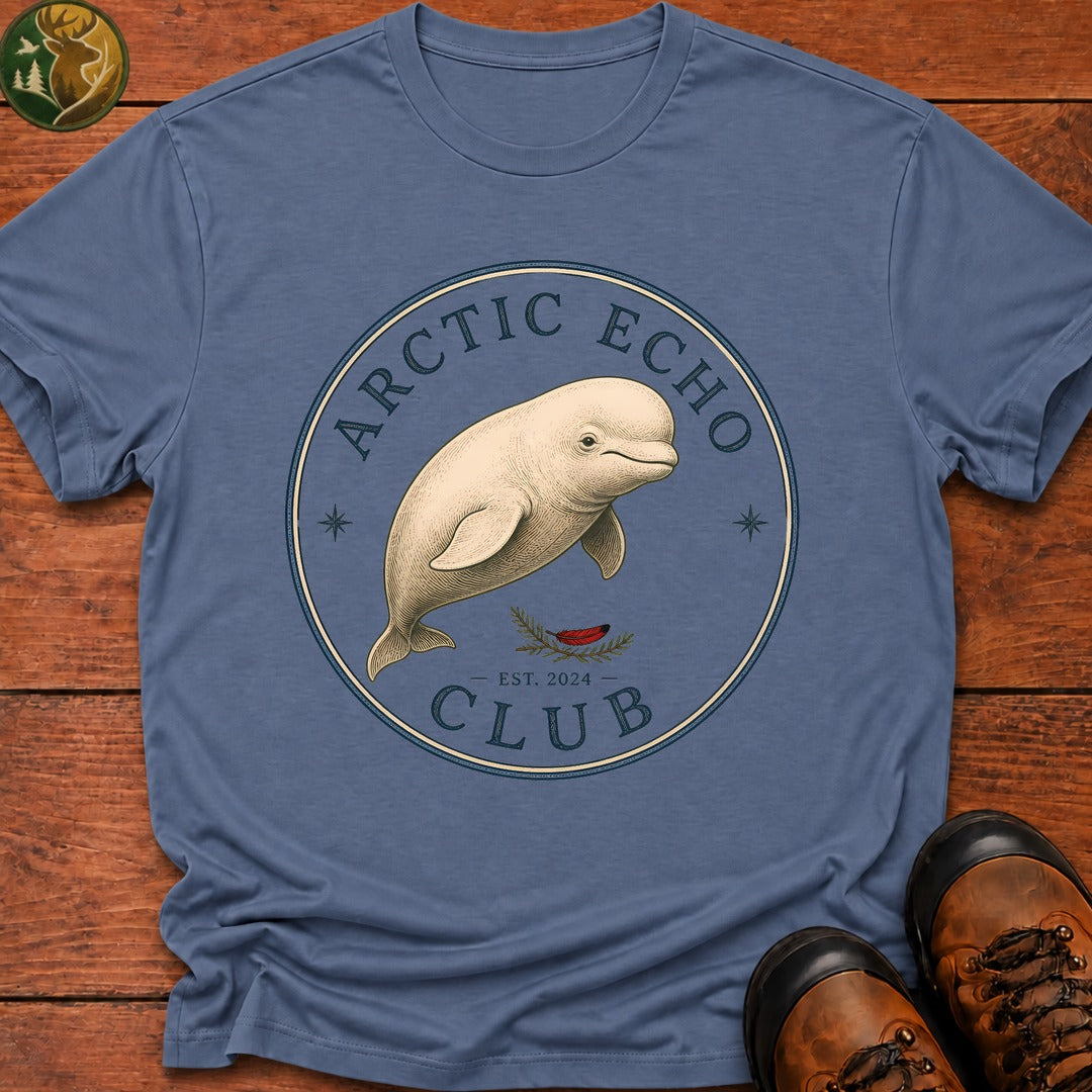 Arctic Echo Club T Shirt - Blue Jean