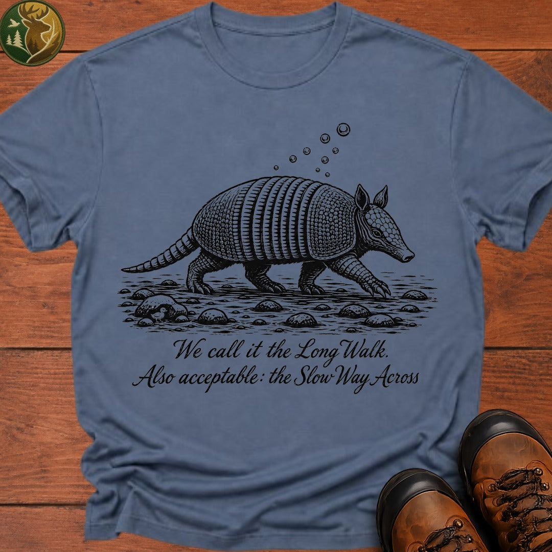 Armadillo Long Walk T Shirt - Blue Jean