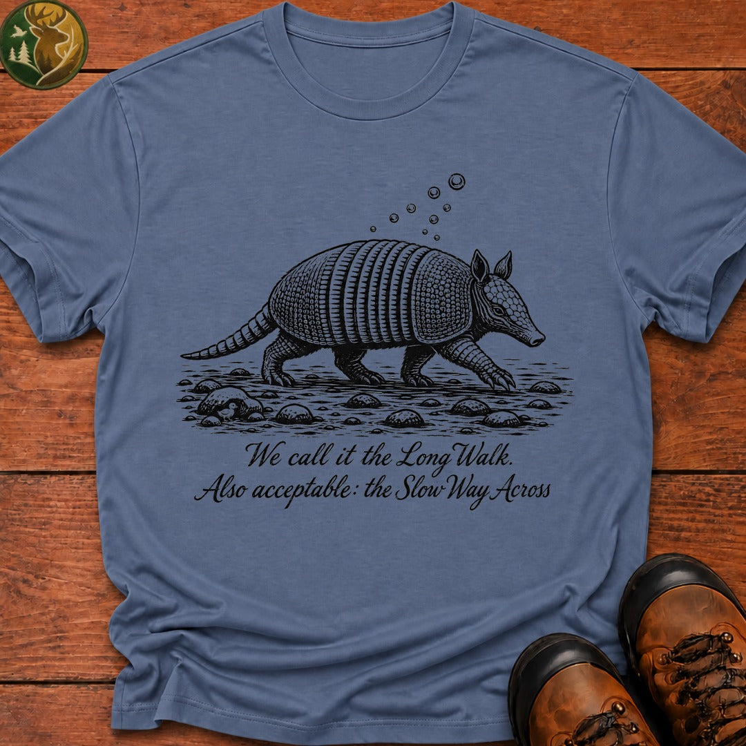 Armadillo Long Walk T Shirt - Blue Jean