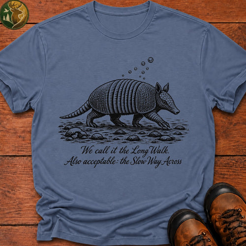 Armadillo Long Walk T Shirt - Blue Jean