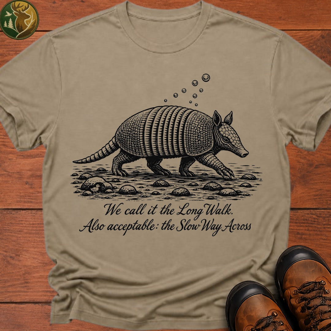 Armadillo Long Walk T Shirt - Khaki