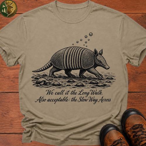 Armadillo Long Walk T Shirt - Khaki