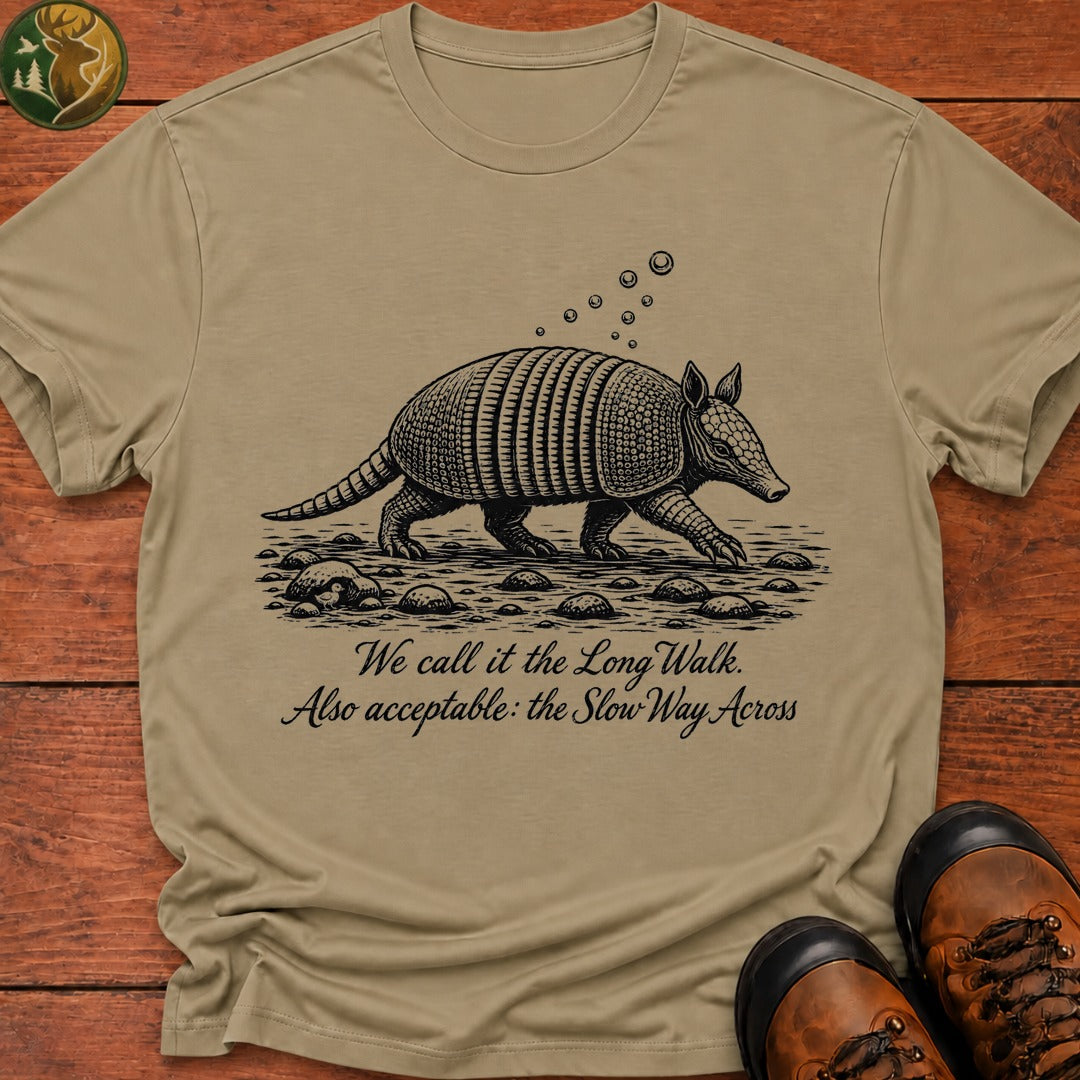 Armadillo Long Walk T Shirt - Khaki