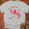 Axolotl Field Guide Kids T-Shirt - Ash