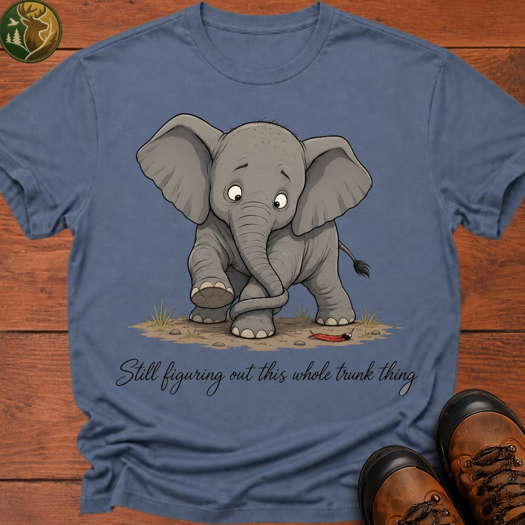 Baby Elephant Trunk T Shirt - Blue Jean