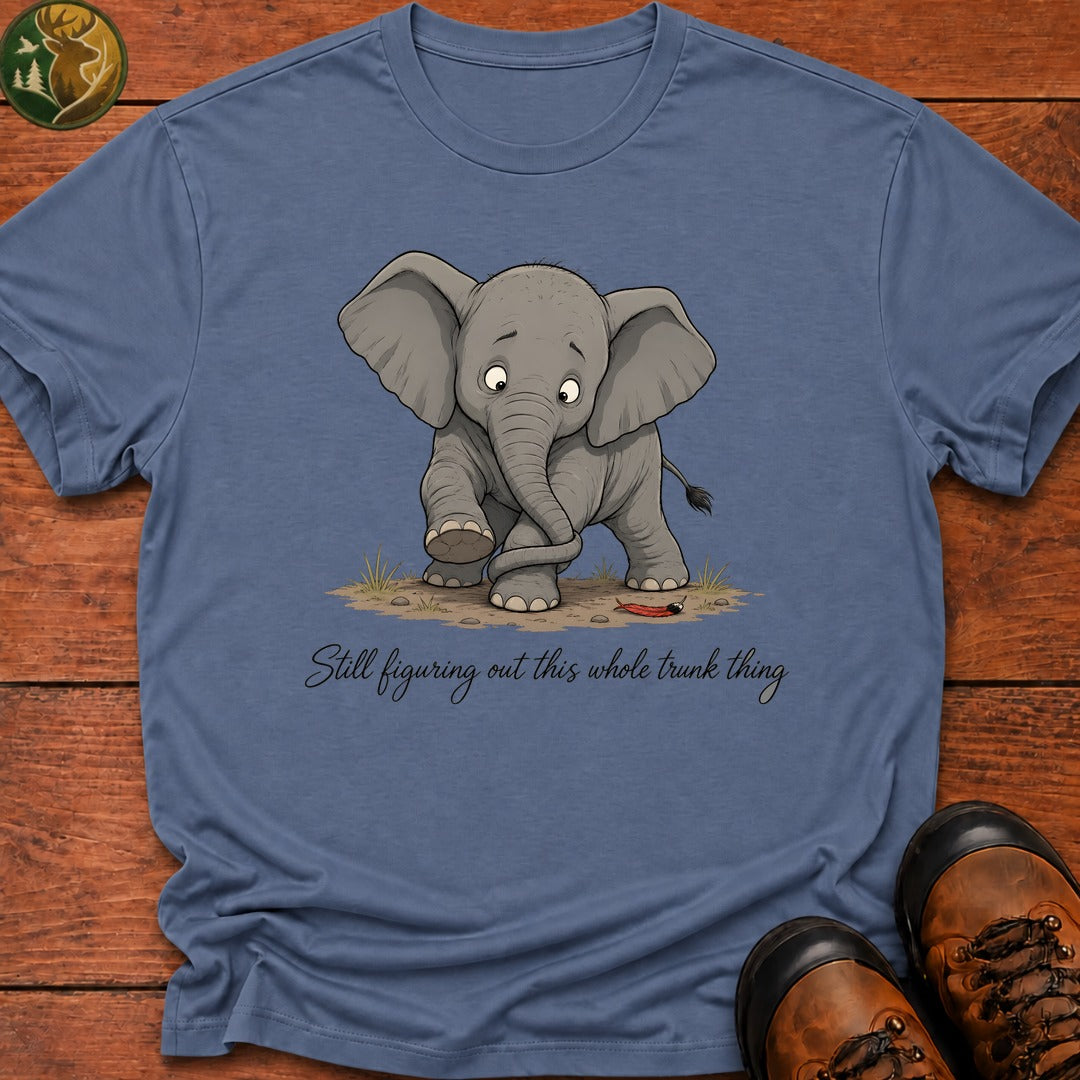 Baby Elephant Trunk T Shirt - Blue Jean
