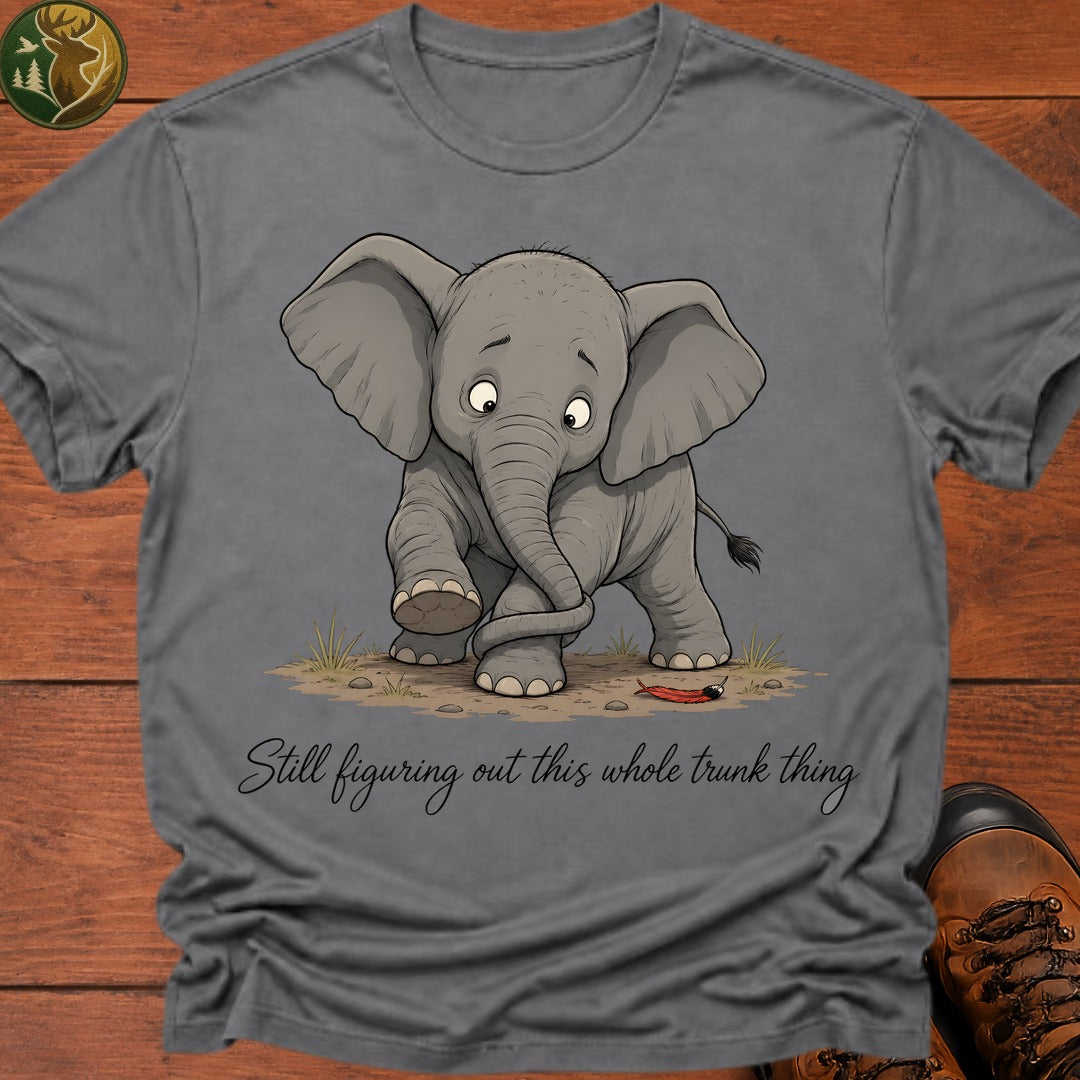 Baby Elephant Trunk T Shirt - Grey