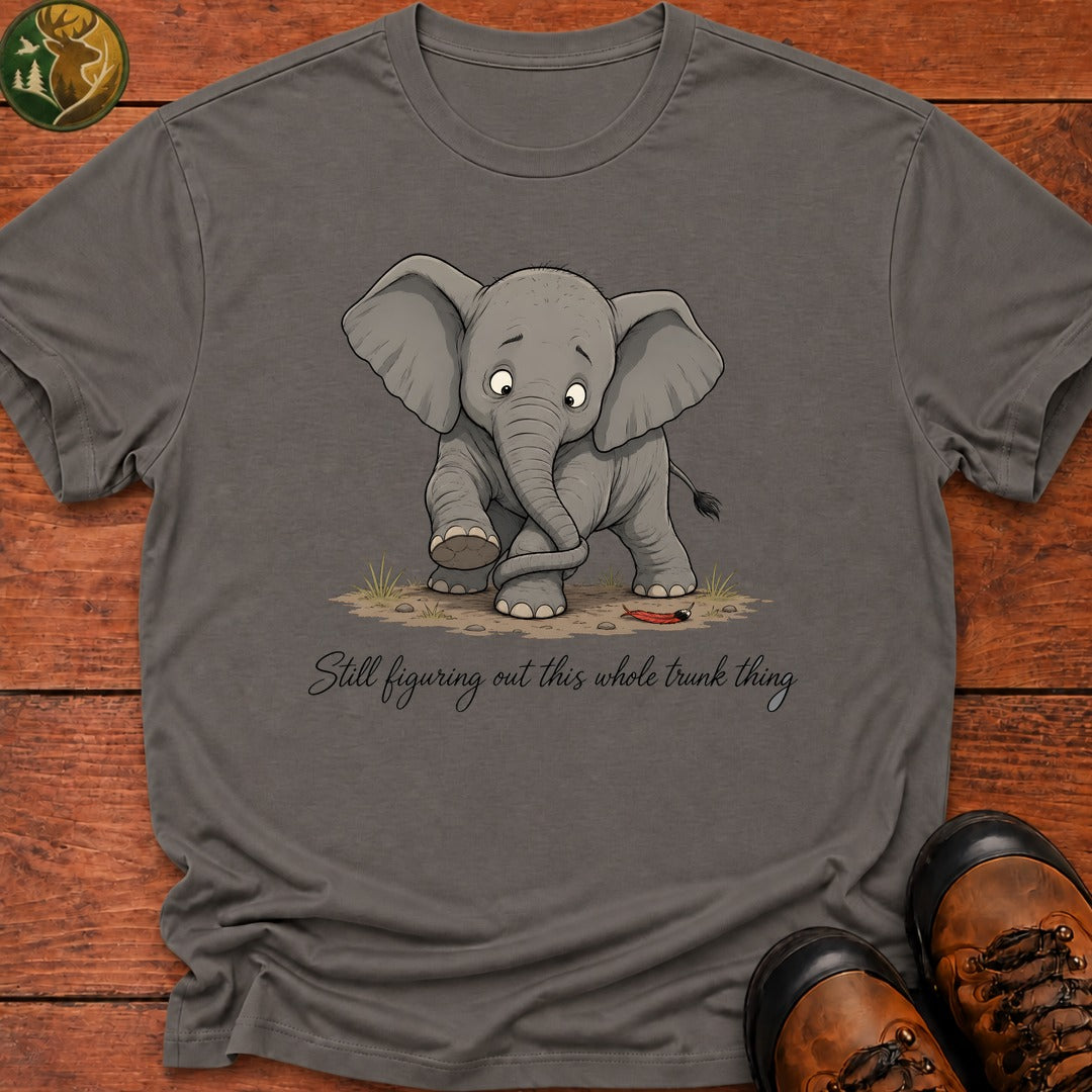 Baby Elephant Trunk T Shirt - Grey