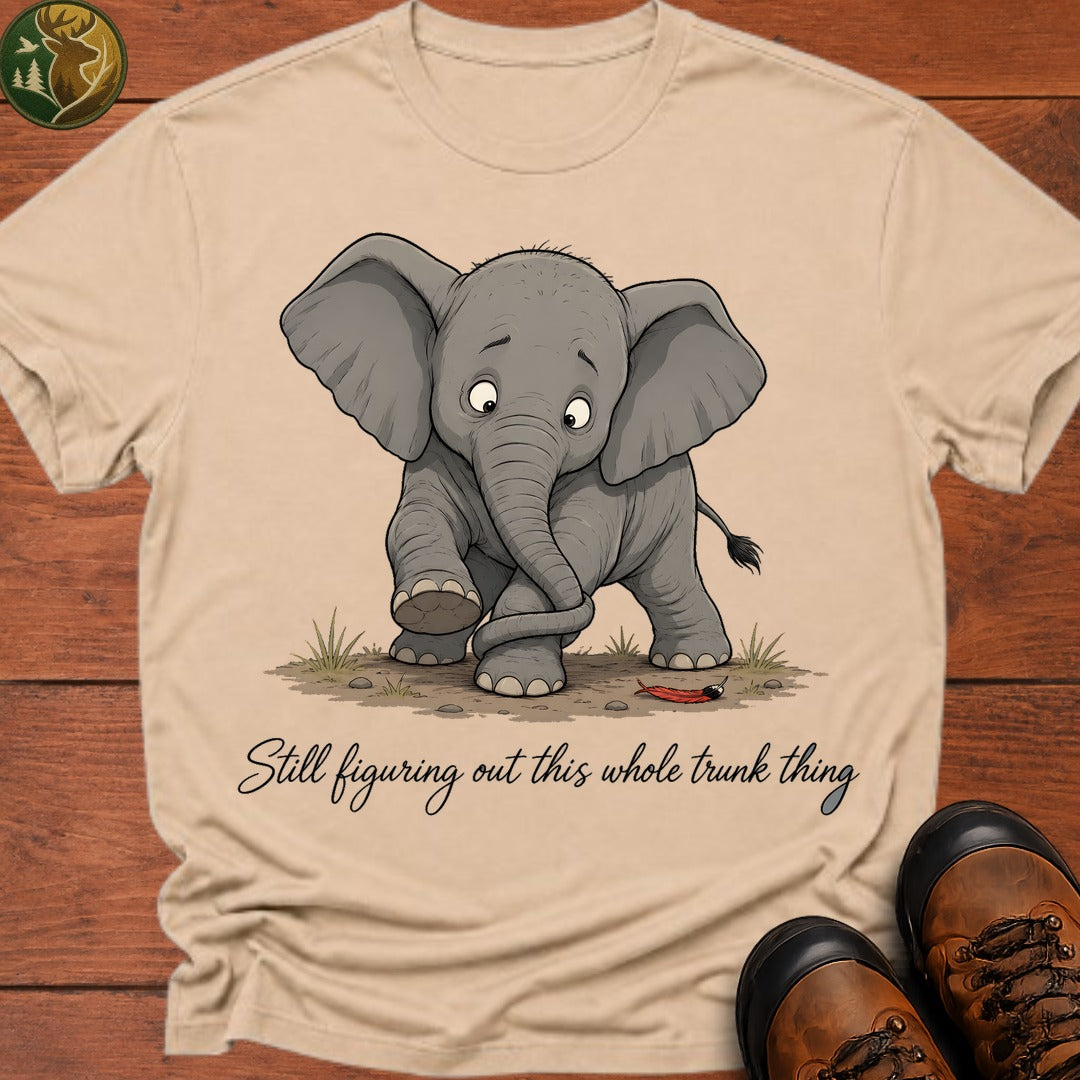 Baby Elephant Trunk T Shirt - Ivory