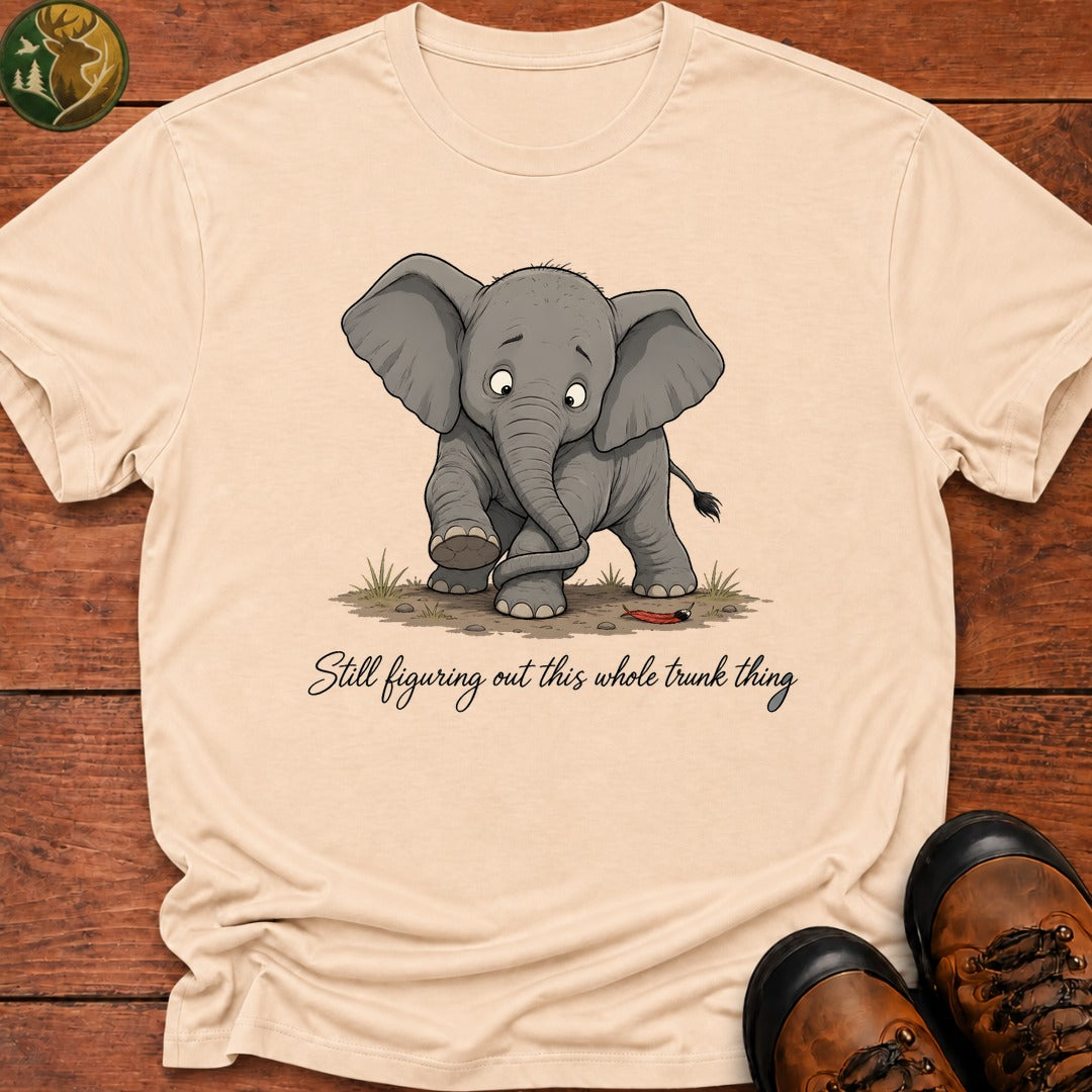 Baby Elephant Trunk T Shirt - Ivory