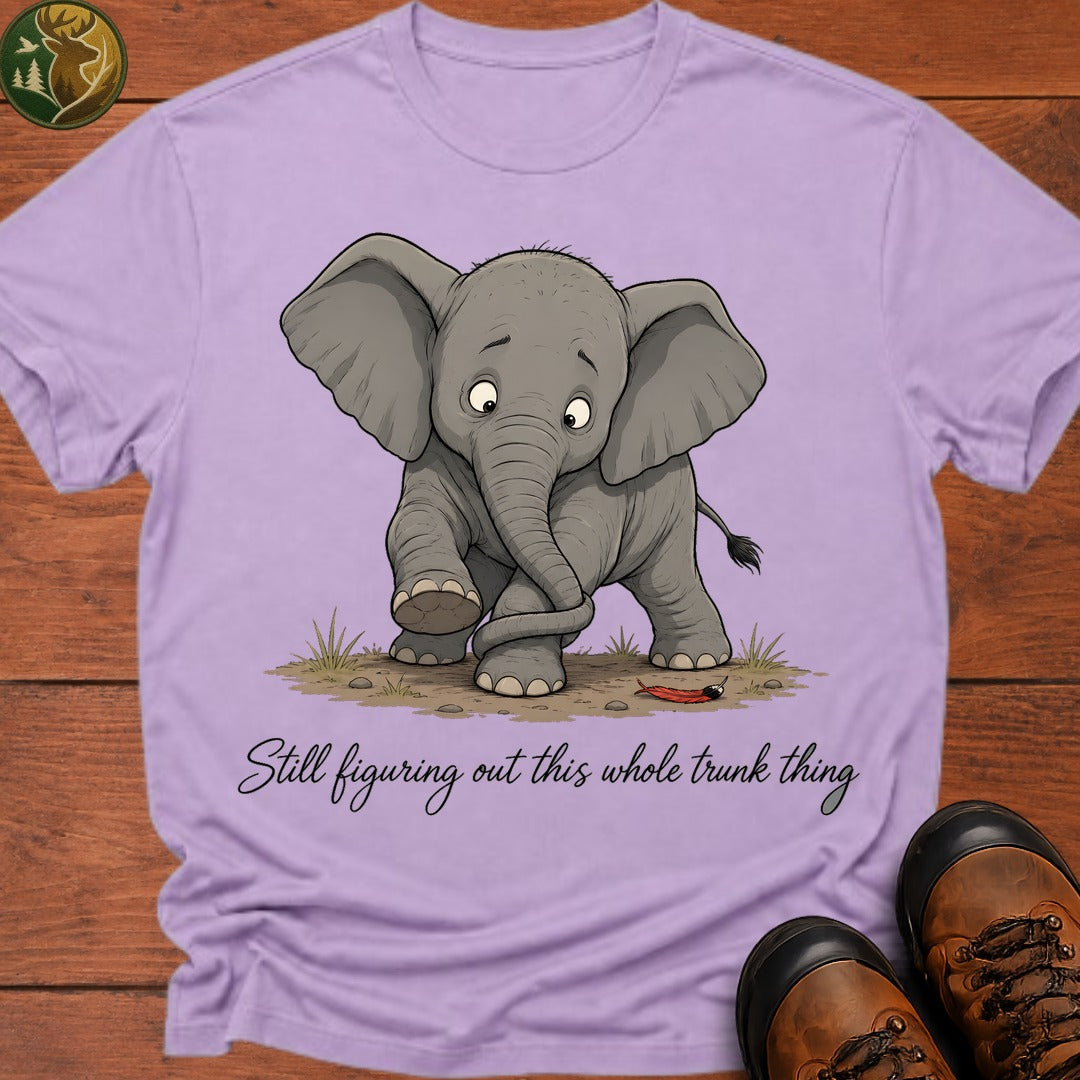 Baby Elephant Trunk T Shirt - Orchid