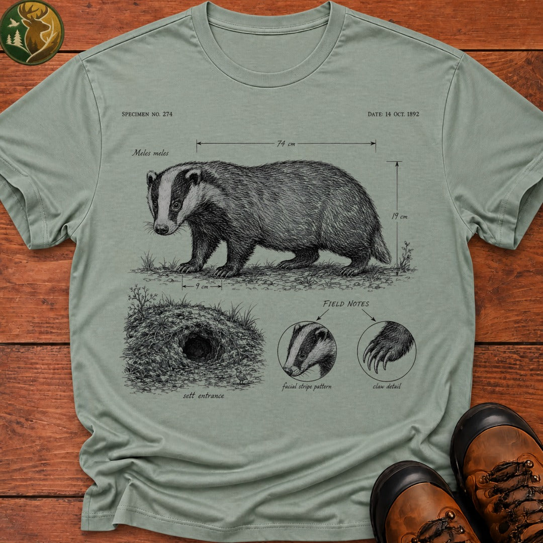 Badger Field Notes T Shirt - Bay