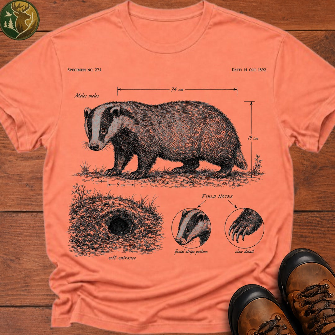 Badger Field Notes T Shirt - Melon