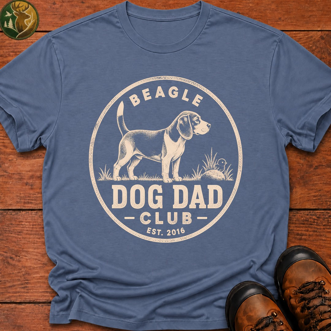 Beagle Dog Dad T-Shirt - Blue Jean