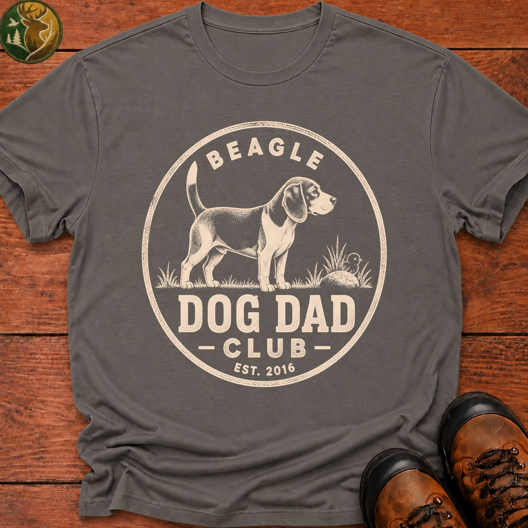 Beagle Dog Dad T-Shirt - Grey