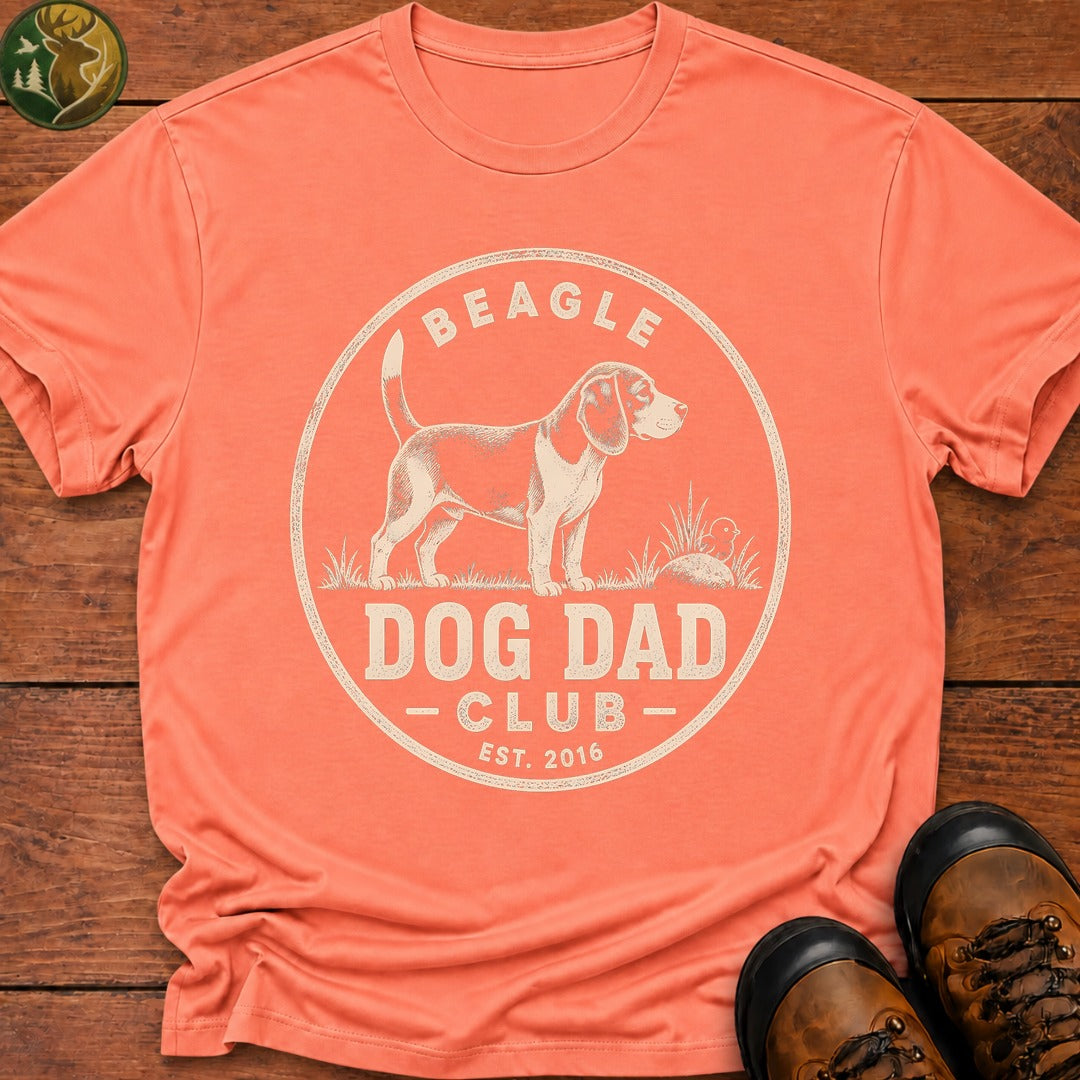 Beagle Dog Dad T-Shirt - Melon