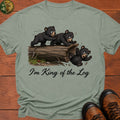 Bear Cub King Of The Log T Shirt - Bay