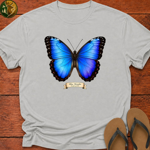 Blue Morpho Kids T-Shirt - Ash
