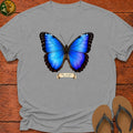 Blue Morpho Kids T-Shirt - Sport Grey