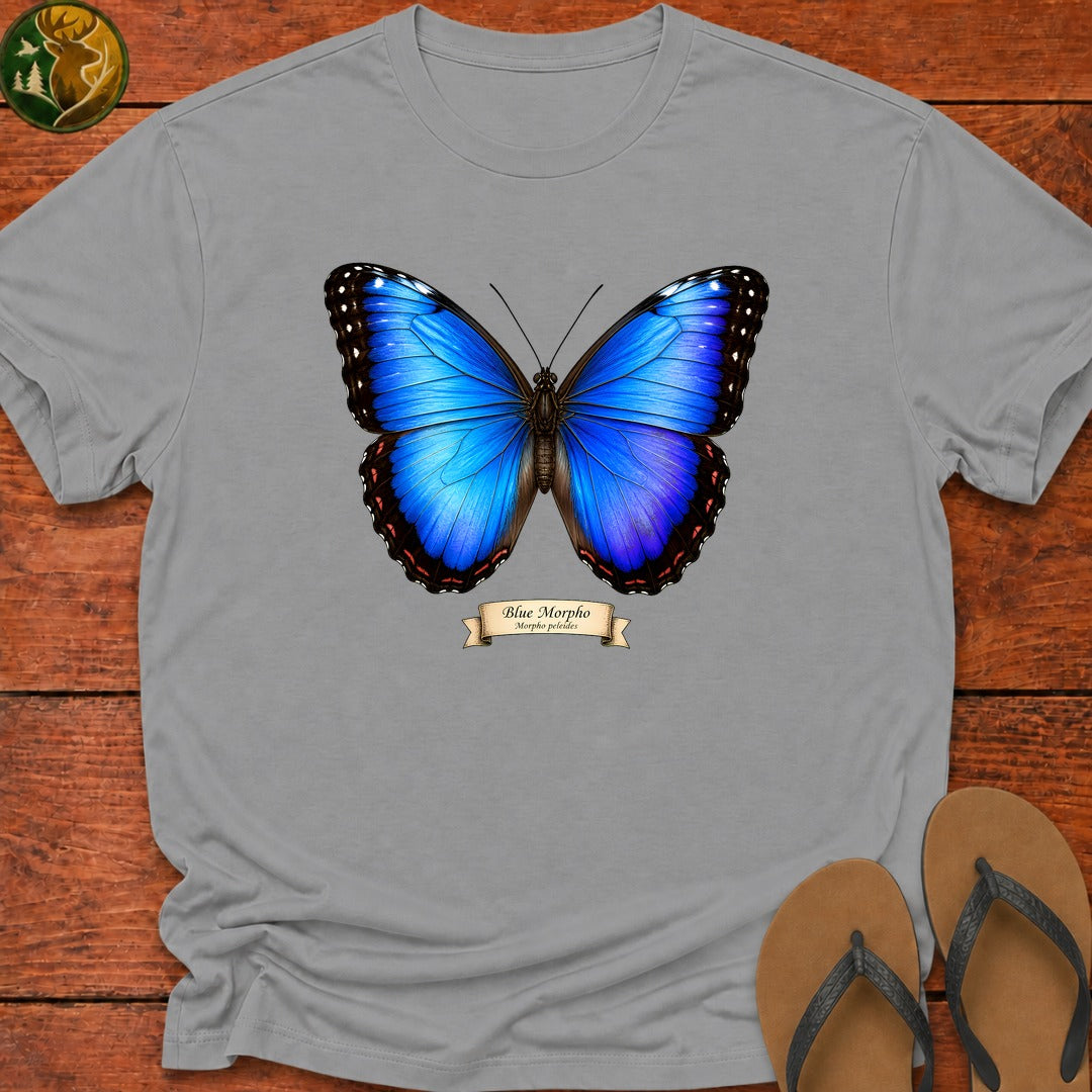 Blue Morpho Kids T-Shirt - Sport Grey