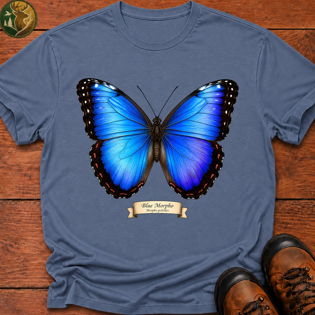 Blue Morpho T-Shirt - Blue Jean