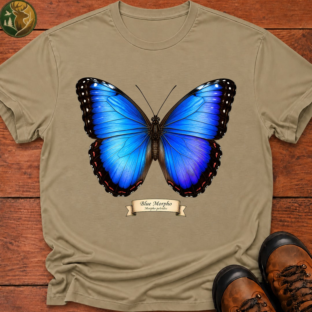 Blue Morpho T-Shirt - Khaki