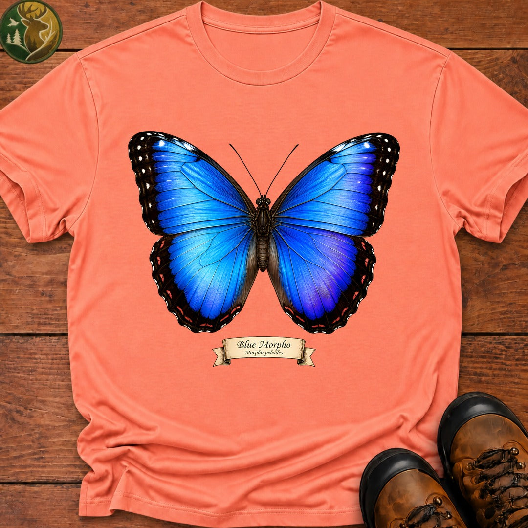 Blue Morpho T-Shirt - Melon