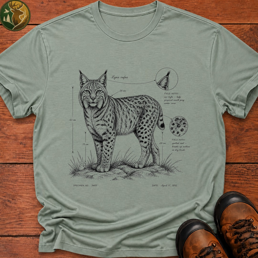 Bobcat Field Sketch T-Shirt - Bay