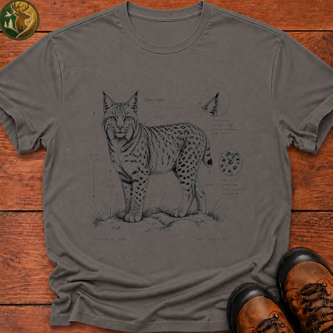 Bobcat Field Sketch T-Shirt - Grey