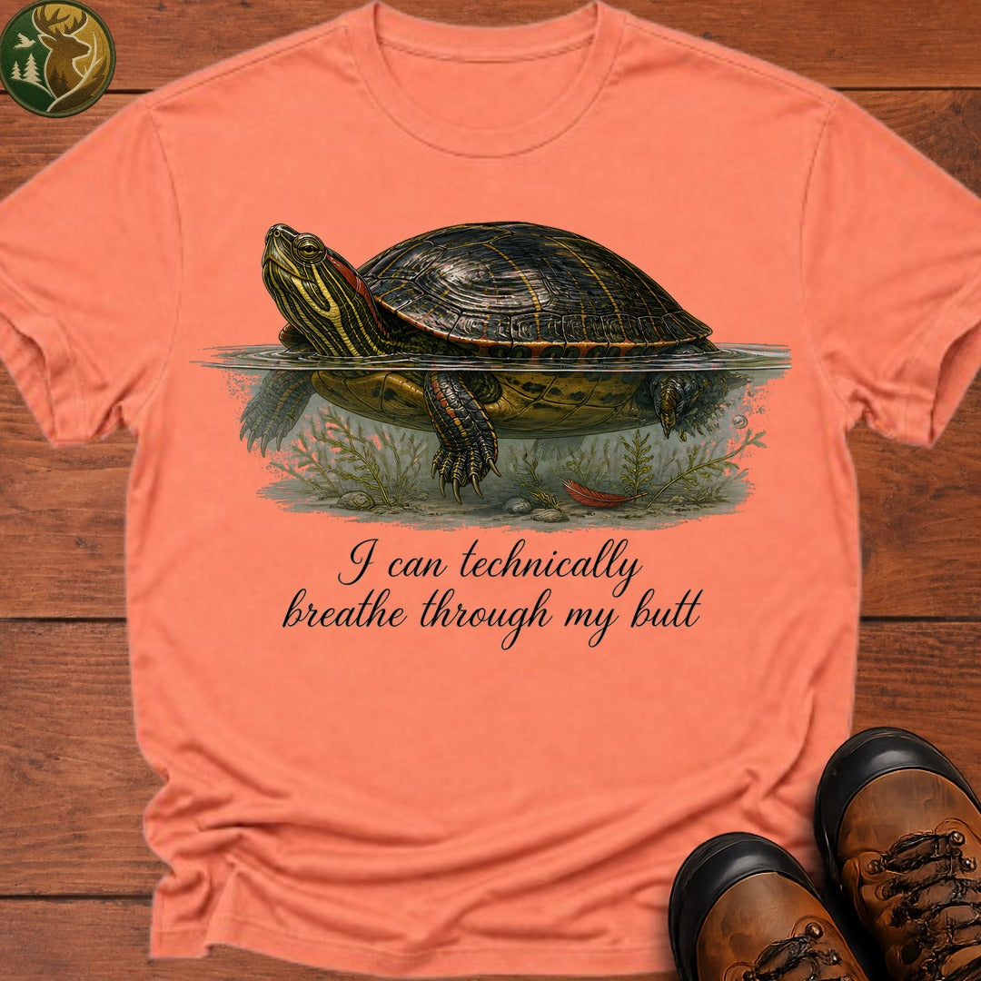Breathe Through My Butt T Shirt - Melon