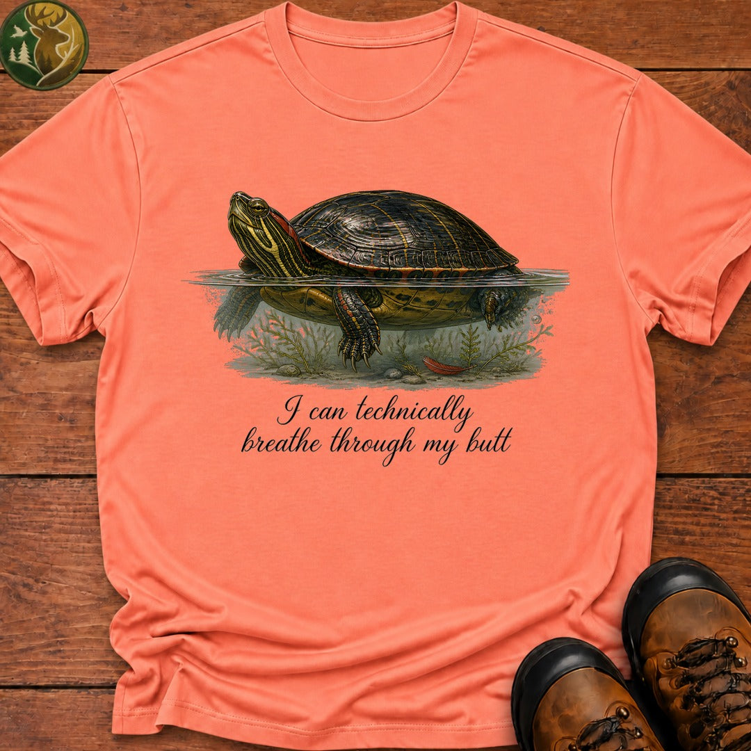 Breathe Through My Butt T Shirt - Melon