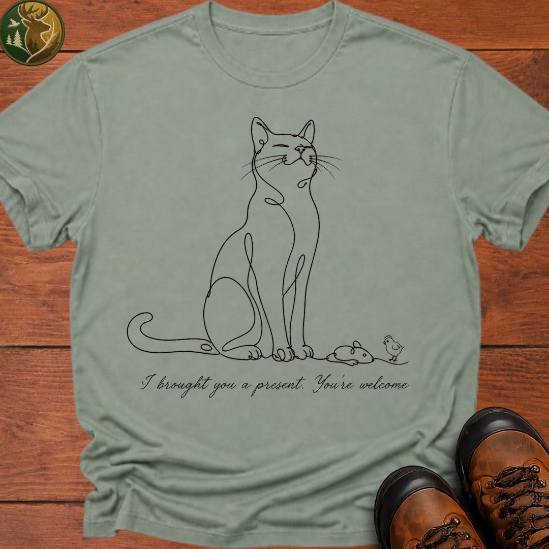 Brought You A Present T Shirt - Bay