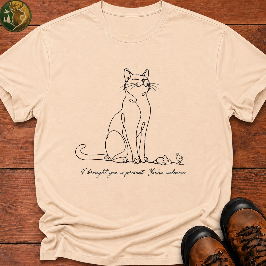 Brought You A Present T Shirt - Ivory