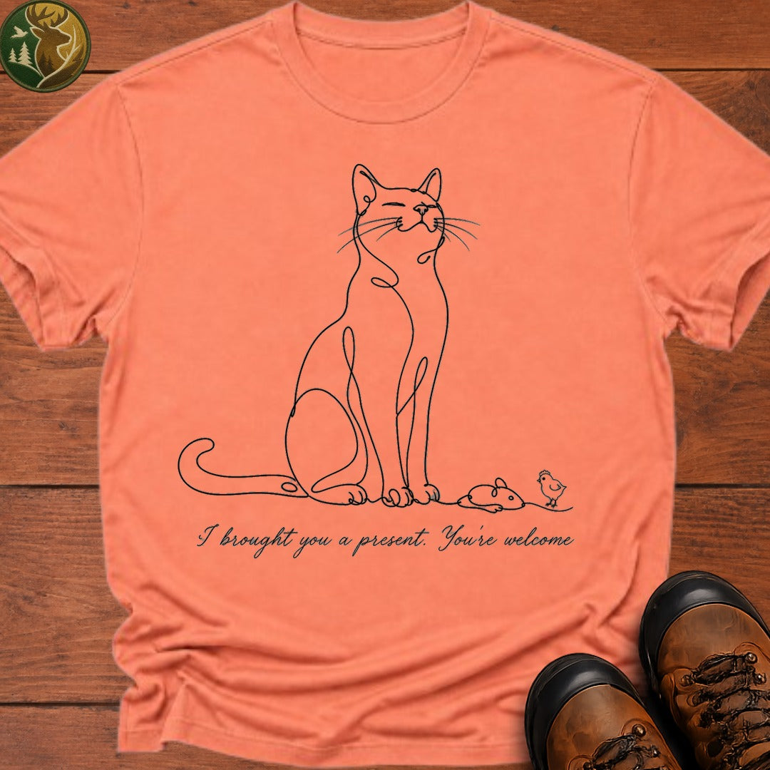 Brought You A Present T Shirt - Melon