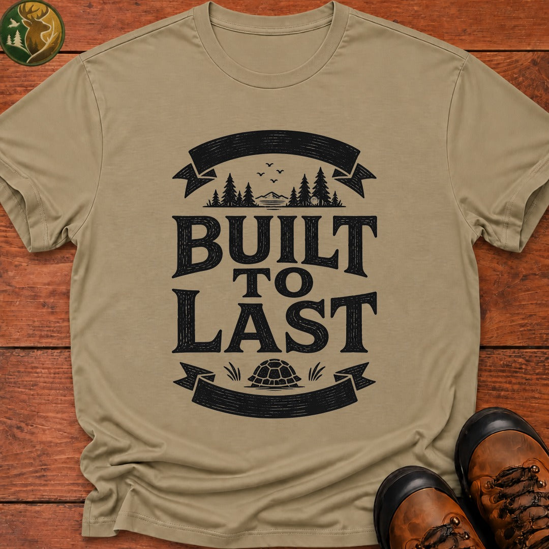 Built To Last Badge T-Shirt - Khaki