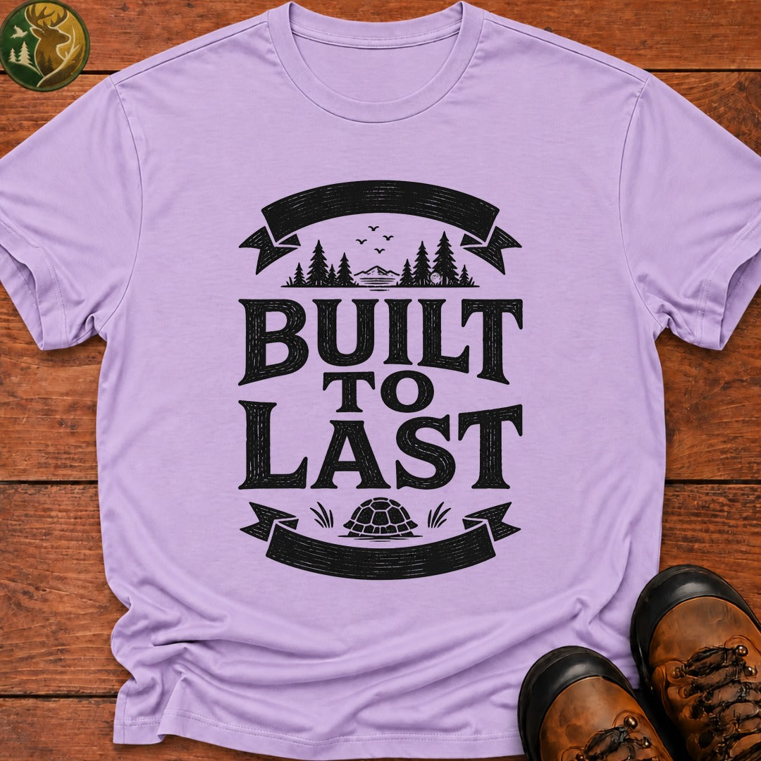 Built To Last Badge T-Shirt - Orchid