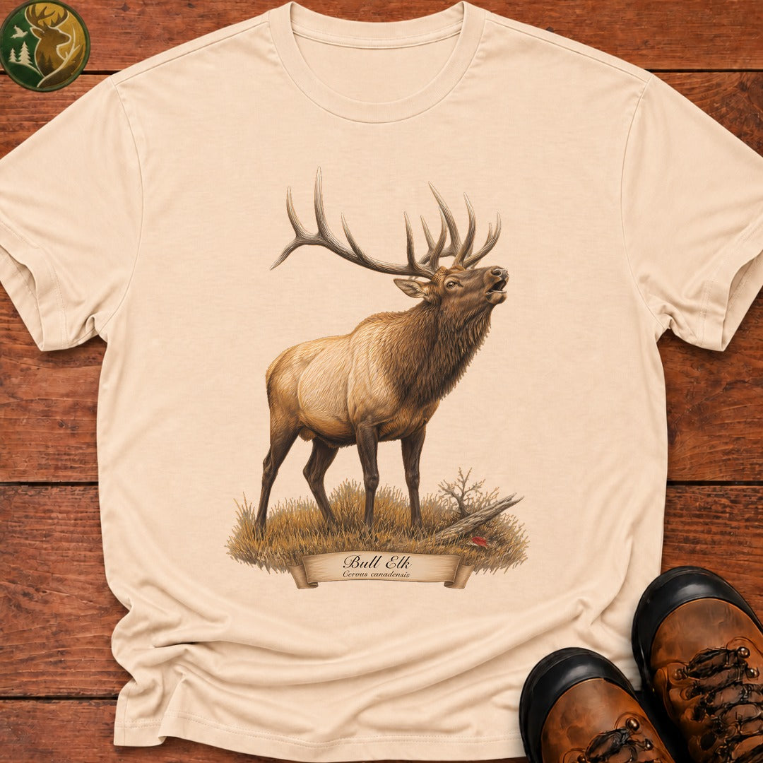 Bull Elk T Shirt - Ivory