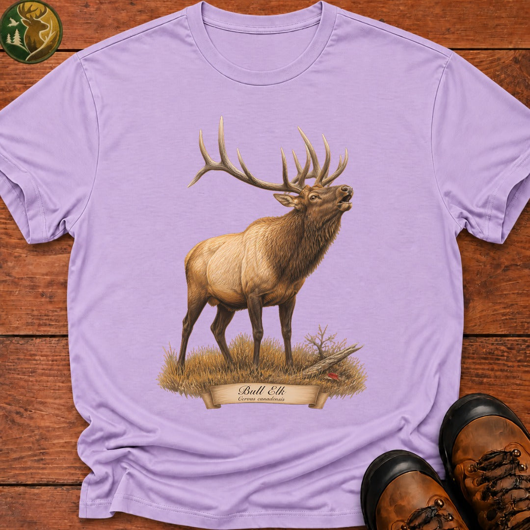 Bull Elk T Shirt - Orchid