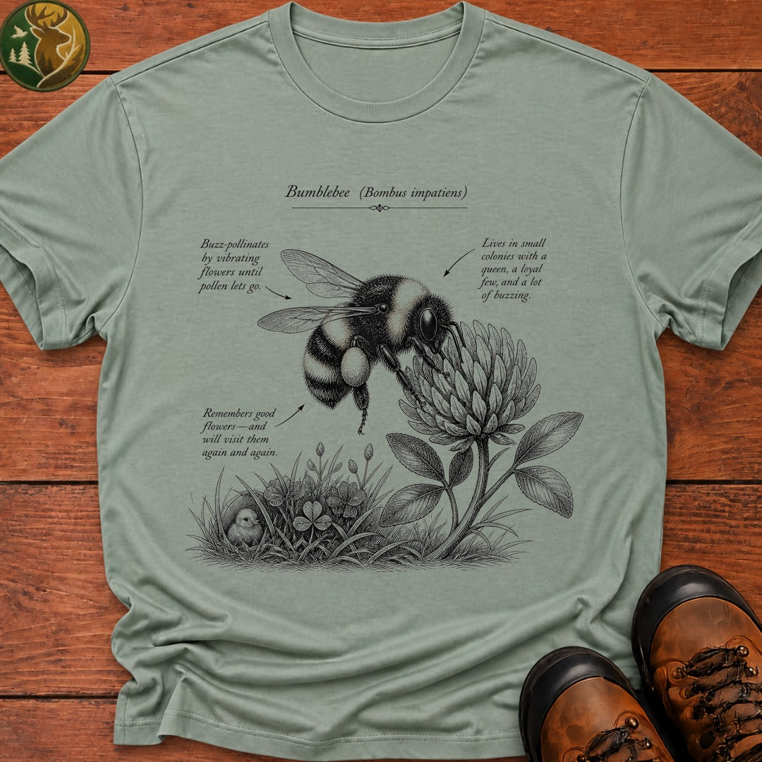 Bumble Bee Field Guide T Shirt - Bay