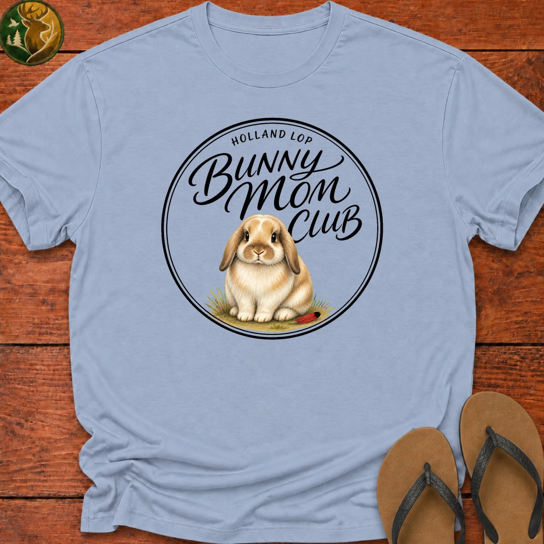 Bunny Mom Club Kids T-Shirt - Light Blue