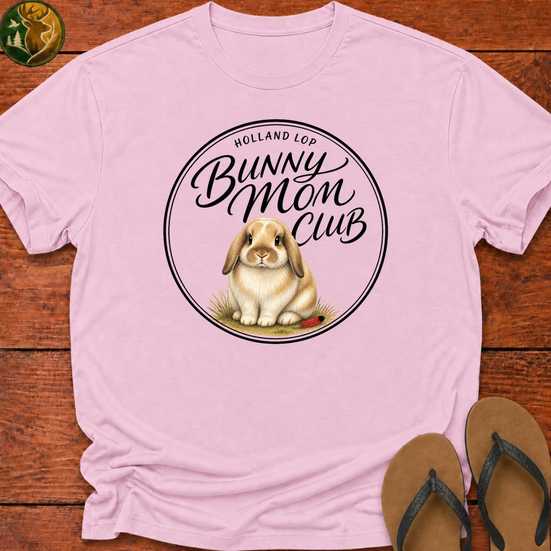 Bunny Mom Club Kids T-Shirt - Light Pink