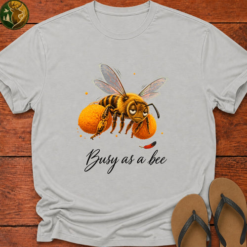 Busy As A Bee Kids T-Shirt - Ash