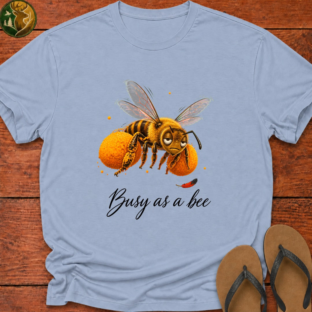 Busy As A Bee Kids T-Shirt - Light Blue