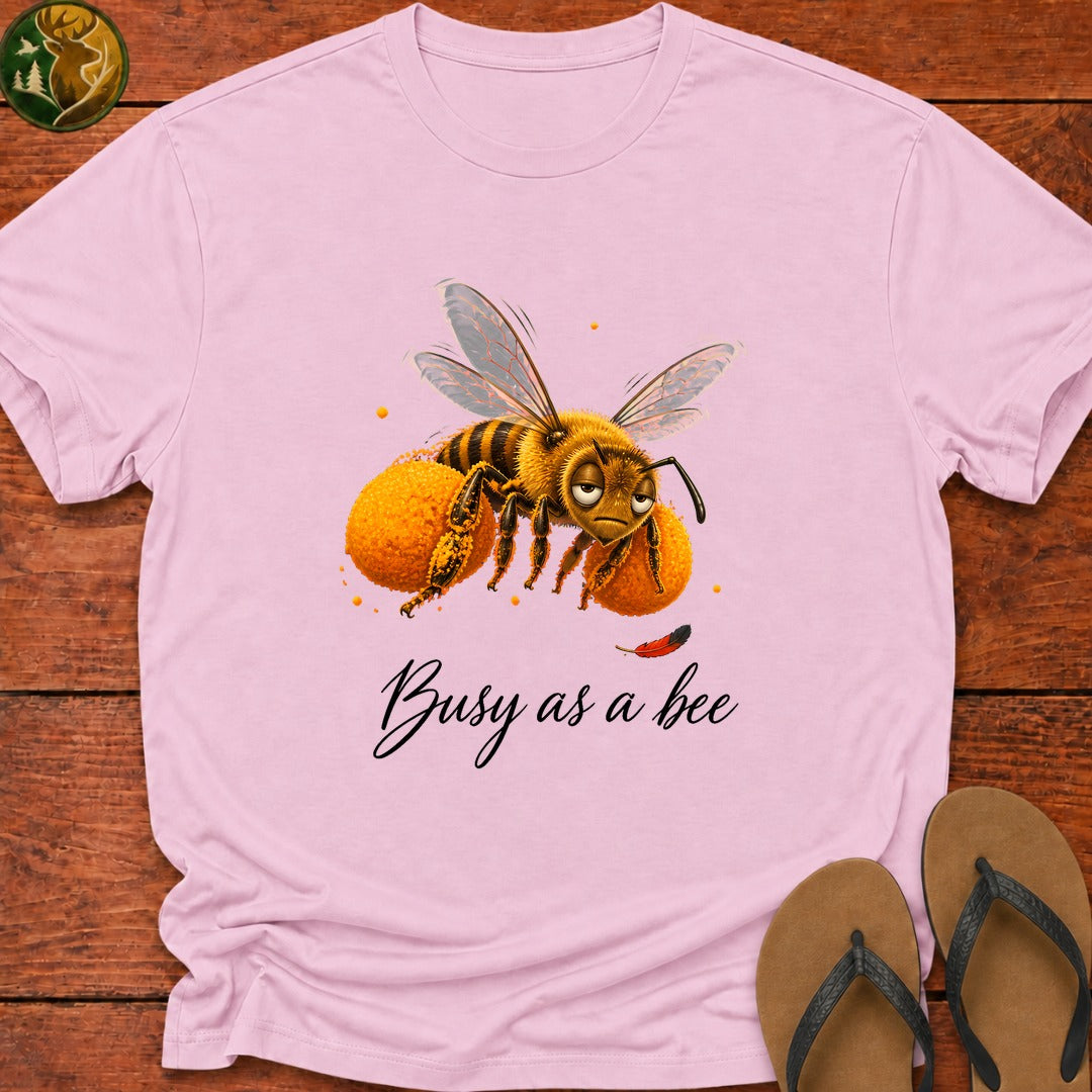 Busy As A Bee Kids T-Shirt - Light Pink