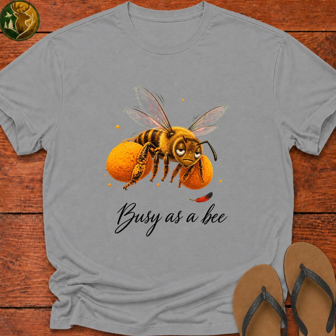 Busy As A Bee Kids T-Shirt - Sport Grey