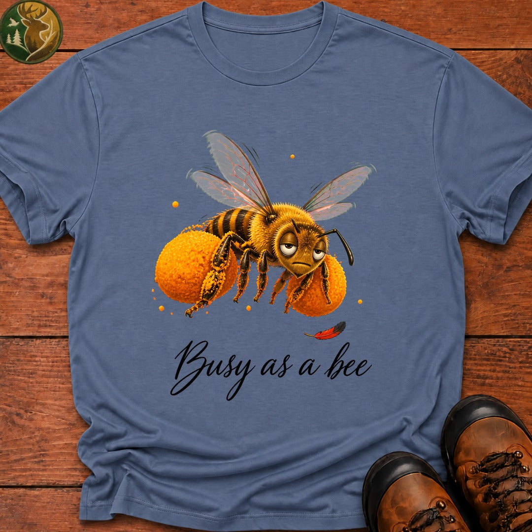 Busy As A Bee T-Shirt - Blue Jean