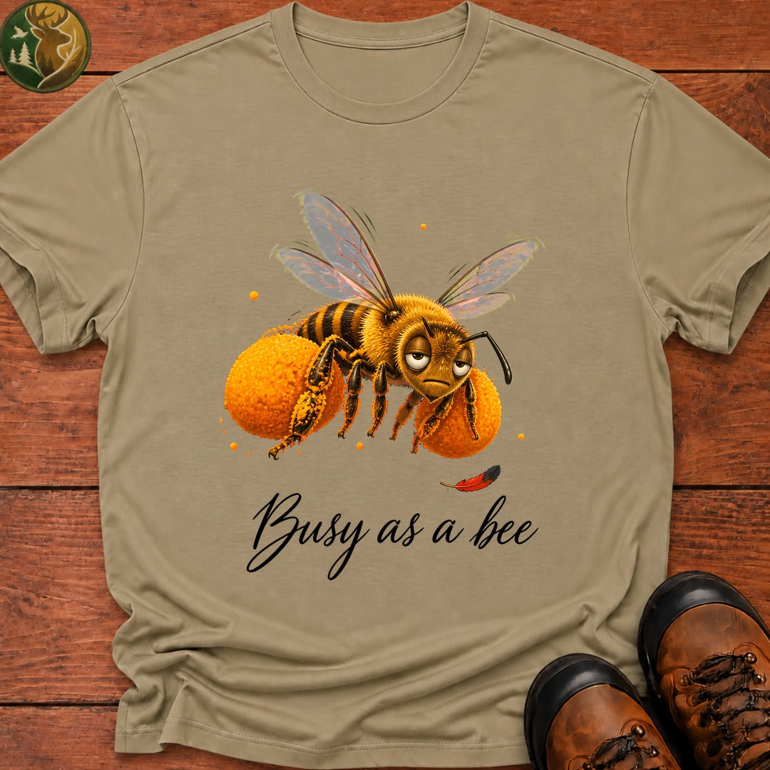 Busy As A Bee T-Shirt - Khaki